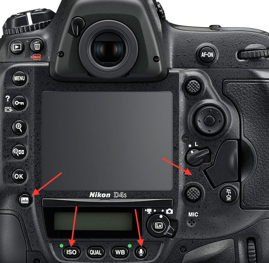 Nikon D4S 背面
